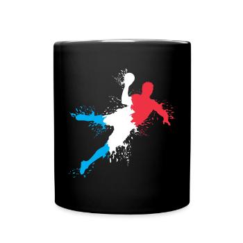 Handball Team France Handball Player Explosion European Championship - Full Colour Mug - black - Front