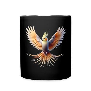 Cockatiel (20) - Full Colour Mug - black - Front