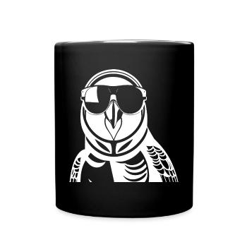 Lustiger Vogel mit Sonnenbrille Cool Bourke's Parak - Tasse einfarbig - Schwarz - Vorne