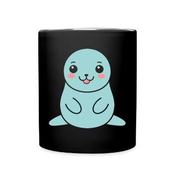 otarie - Mug uni - noir - Devant