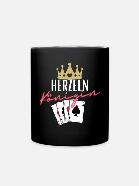 Heart Queen - Full Colour Mug - black