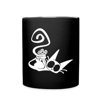 Funny Cat - Mug uni - noir - Devant