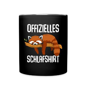 Chemise de nuit officielle Red Panda - Mug uni - noir - Devant
