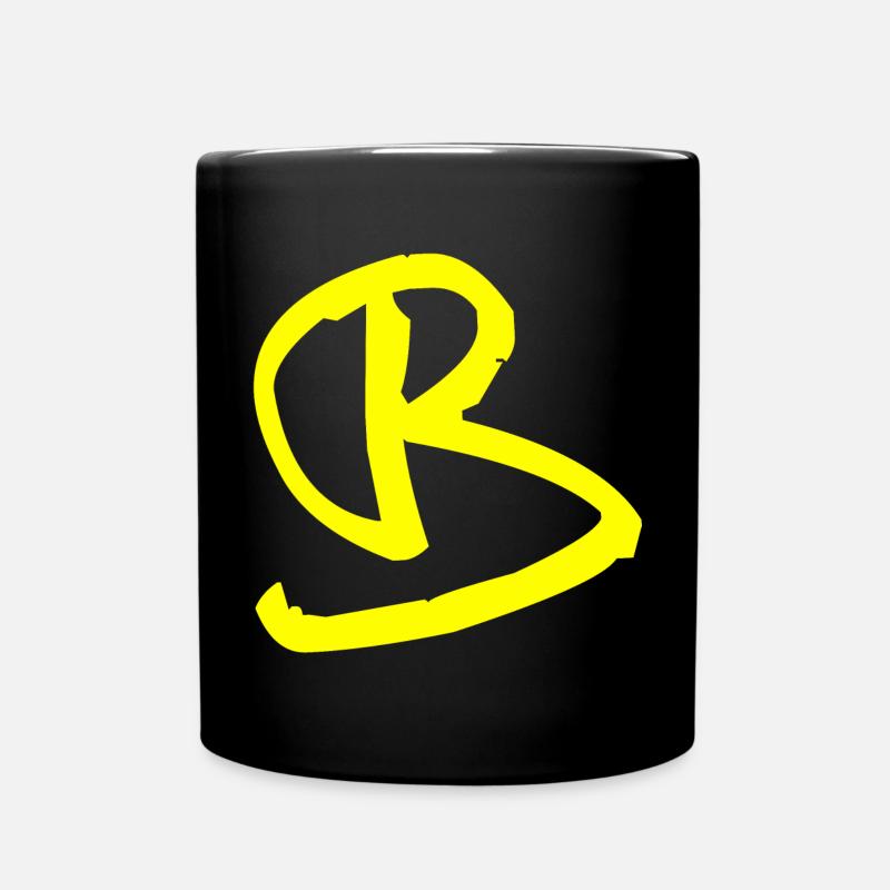 Buchstabe B - Tasse einfarbig - Schwarz