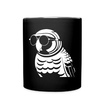 Lustiger Vogel mit Sonnenbrille Cool Bourke's Parak - Tasse einfarbig - Schwarz - Vorne