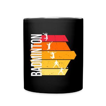 Badminton - Tasse einfarbig - Schwarz - Vorne