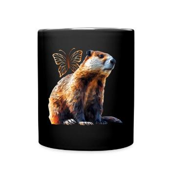 Biber - Tasse einfarbig - Schwarz - Vorne