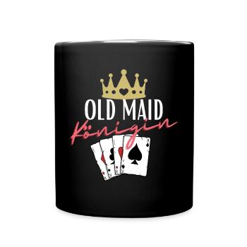 Old Maid Queen - Full Colour Mug - black - Front