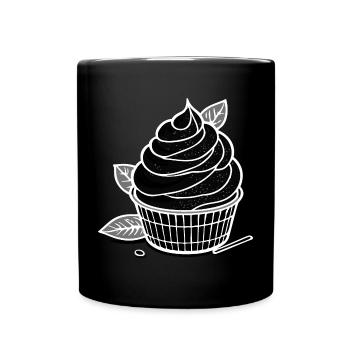 Crème glacée au matcha - Mug uni - noir - Devant