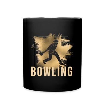 Bowling - Tasse einfarbig - Schwarz - Vorne