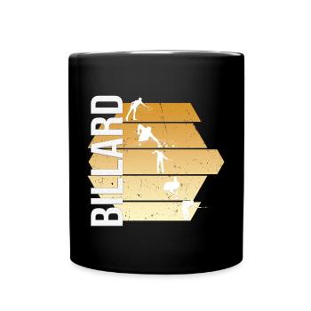 Billard - Tasse einfarbig - Schwarz - Vorne