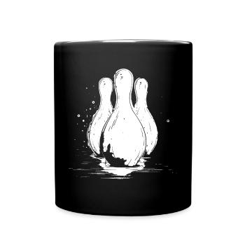 Bowling Graphics - Full Colour Mug - black - Front