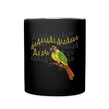 Molina Parakeet Parrot Bird Parakeet - Full Colour Mug - black - Front