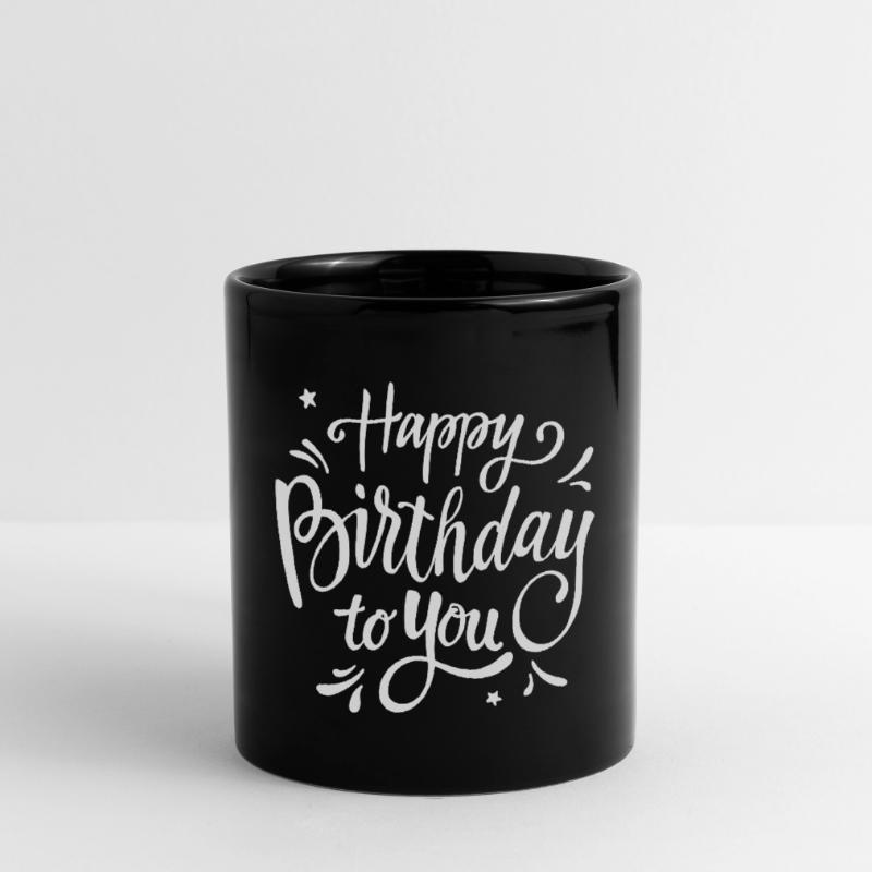 Célébration manuscrite du script d’anniversaire Mug uni