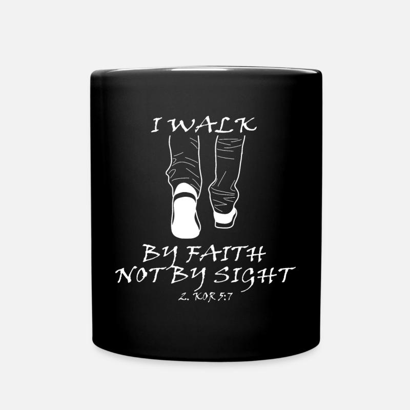 Inspirational sneaker message - Full Colour Mug - black