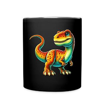 Dinosaure - Mug uni - noir - Devant