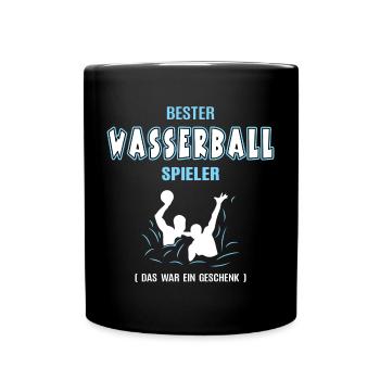Bester Wasserball Spieler Wasserballer Trainer - Tasse einfarbig - Schwarz - Vorne