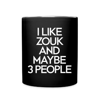 Zouk-Tanz-Geschenk - Tasse einfarbig - Schwarz - Vorne