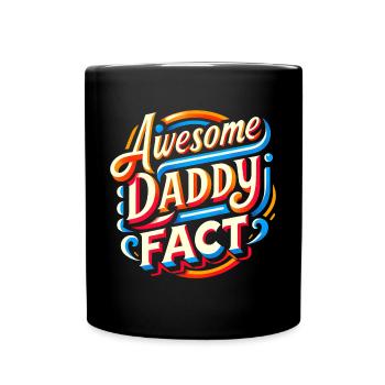 Dad is the best Dad is great - Full Colour Mug - black - Front