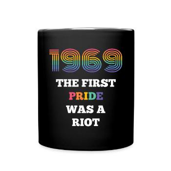 LGBT Pride Month - Die erste Pride war ein Aufruhr - Tasse einfarbig - Schwarz - Vorne
