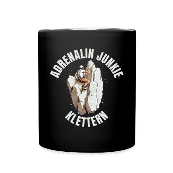 Adrenalin Junkie - Tasse einfarbig - Schwarz - Vorne