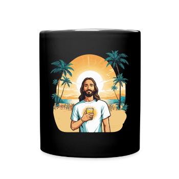 Illustration de l’été de Jésus - Mug uni - noir - Devant