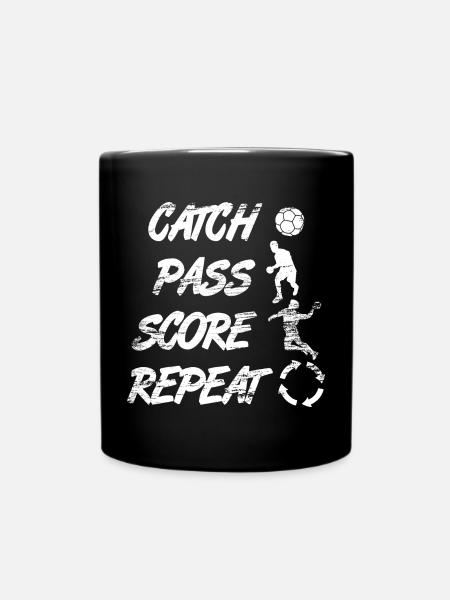 Handballer Motivation - Tasse einfarbig - Schwarz