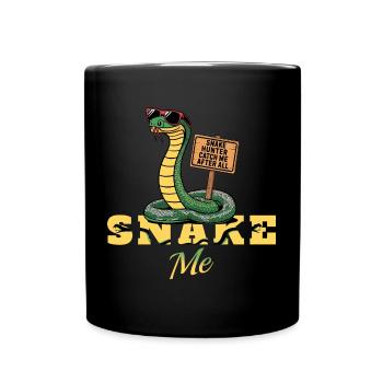 Snake hunter, catch me! - Full Colour Mug - black - Front