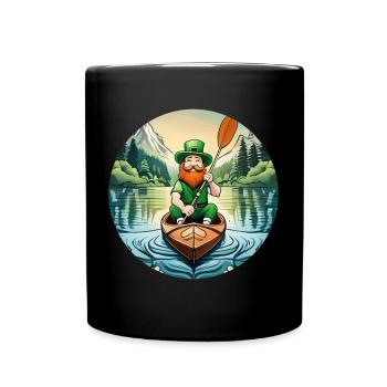 Kayak Trèfle de la Saint-Patrick - Mug uni - noir - Devant