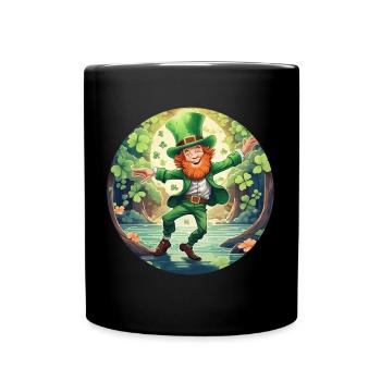 Danse trèfle de la Saint-Patrick - Mug uni - noir - Devant