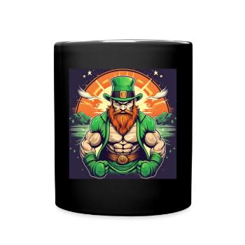 St. Patrick’s Day Trèfle Bodybuilding - Mug uni - noir - Devant