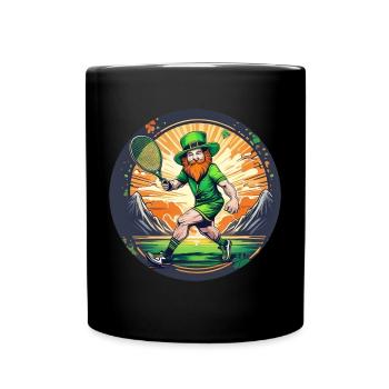 Saint-Patrick Shamrock Tennis - Mug uni - noir - Devant