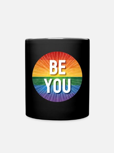 LGBTQ Be You - Tasse einfarbig - Schwarz