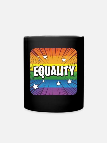 LGBTQ Equality - Tasse einfarbig - Schwarz