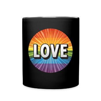 L’amour LGBTQ - Mug uni - noir - Devant