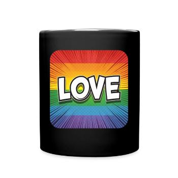 LGBTQ Love - Tasse einfarbig - Schwarz - Vorne