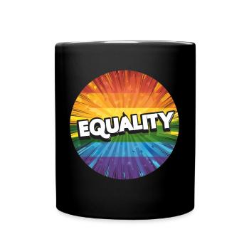 LGBTQ Equality - Tasse einfarbig - Schwarz - Vorne