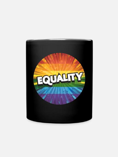 LGBTQ Equality - Tasse einfarbig - Schwarz