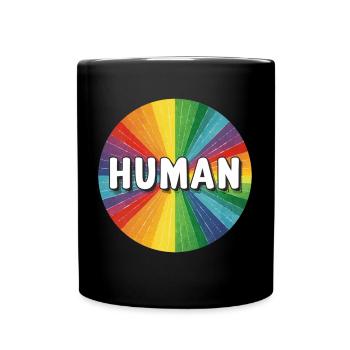LGBTQ Human - Tasse einfarbig - Schwarz - Vorne