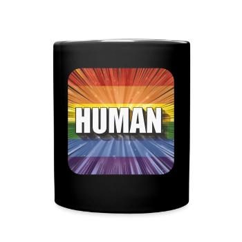 LGBTQ Human - Tasse einfarbig - Schwarz - Vorne