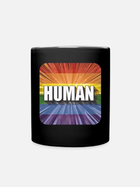 LGBTQ Human - Tasse einfarbig - Schwarz