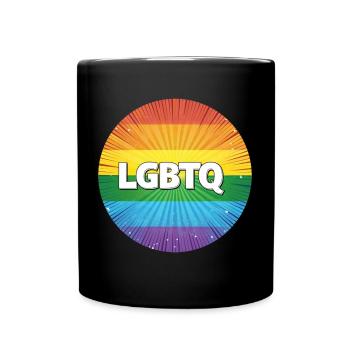 LGBTQ - Tasse einfarbig - Schwarz - Vorne