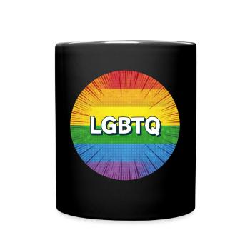 LGBTQ - Full Colour Mug - black - Front
