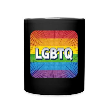 LGBTQ - Full Colour Mug - black - Front
