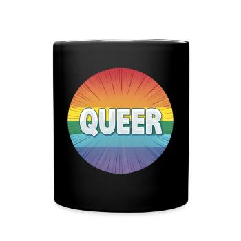 LGBTQ Queer - Mug uni - noir - Devant