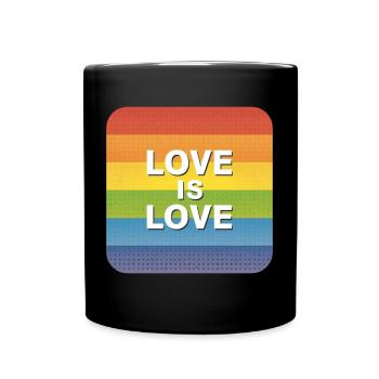 LGBTQ L’amour, c’est l’amour - Mug uni - noir - Devant