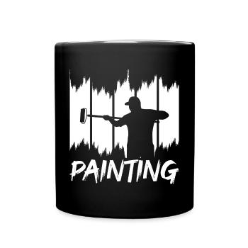 Painting and varnishing - Full Colour Mug - black - Front