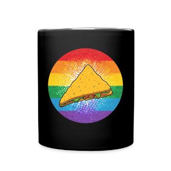 LGBTQ Nacho - Full Colour Mug - black - Front