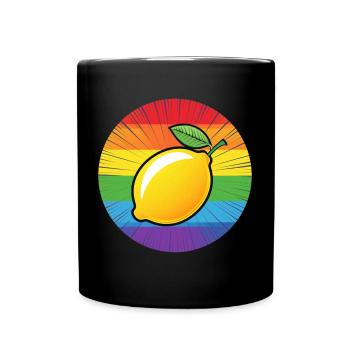 LGBTQ Zitrone Limette - Tasse einfarbig - Schwarz - Vorne