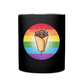 LGBTQ Kebab - Tasse einfarbig - Schwarz - Vorne
